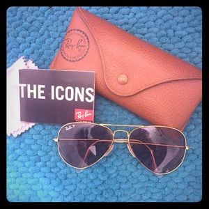 PINK lens Ray Bans Aviators with Gold Rim 💋💋💋