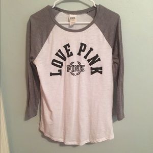 PINK BASEBALL TEE