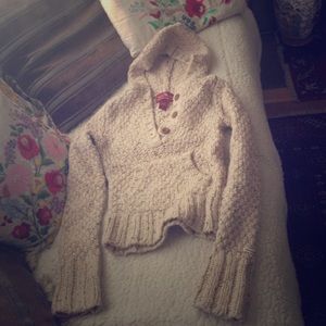 Abercrombie and Fitch Knit sweater hoodie size S