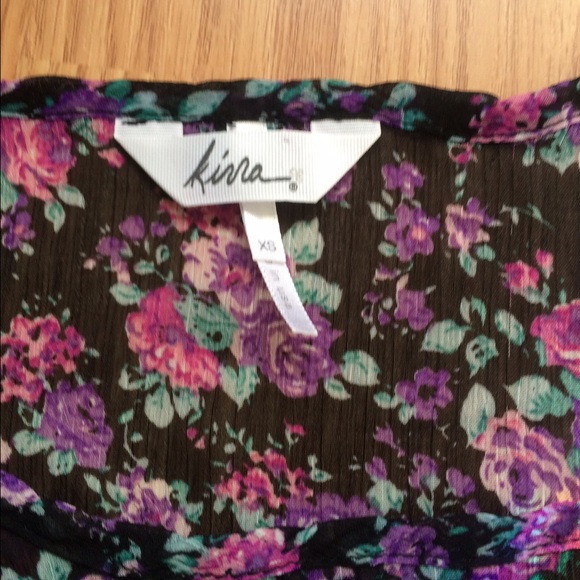 Kira Floral Chiffon Tank - Picture 3 of 4