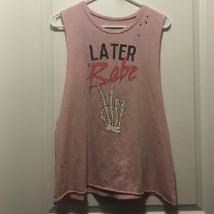 Later Babe Skull tank