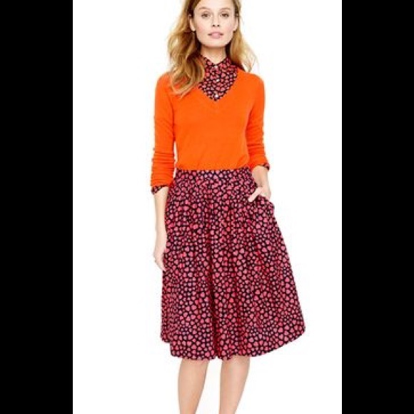 CLOSET CLOSING! J.Crew heart throb jardin skirt