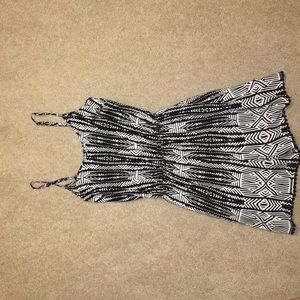 Black and white romper