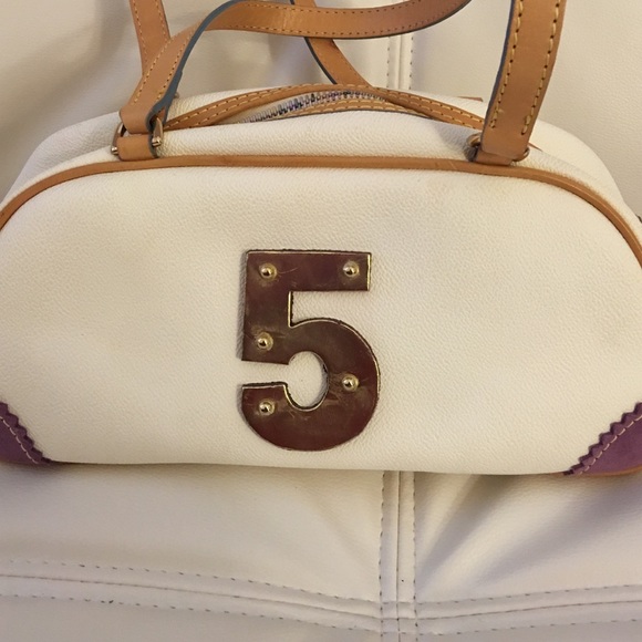 Dooney & Bourke Bags Dooney Bourke White Purse W Multicolor Charms