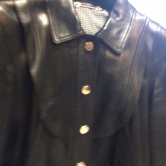 Gucci leather jacket size 38
