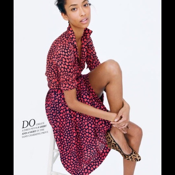 J.Crew heart throb blouse