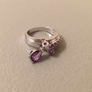 Unique amethyst ring size 8