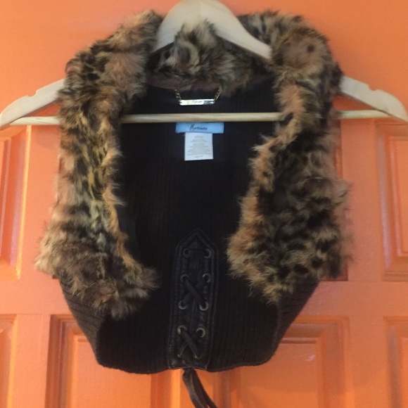 Marciano Fur Vest - Picture 1 of 3