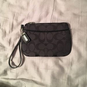 Black Coach Wristlet