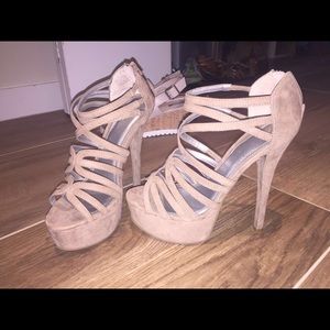 Aldo tan high heels