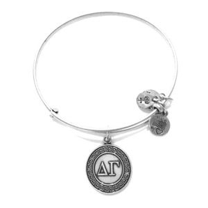 Alex and Ani Silver Delta Gamma Charm Bracelet