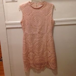 Light Pink Crochet Dress