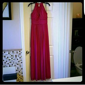 Fushia Chiffon formal, Bridesmaid Dress.