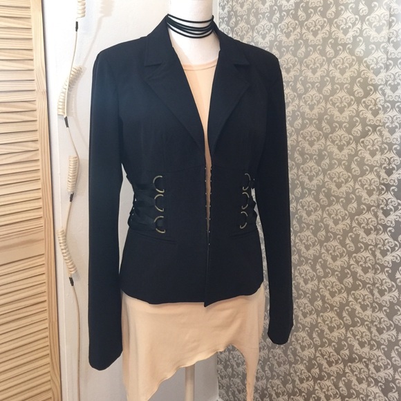 Isbel Jackets & Blazers - 💄HP💄Black/Corset Leopard Lining Jacket