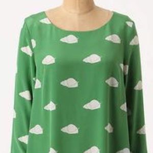 Anthropologie Charlotte Taylor Snail Blouse, Sz 2