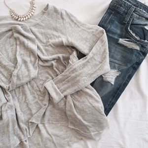Abercrombie and Fitch grey knit sweater