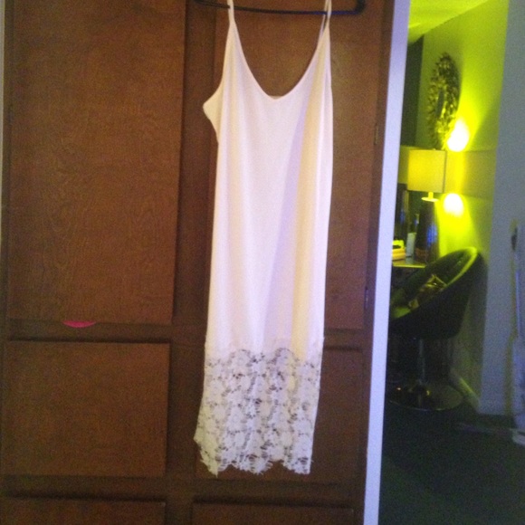 Free people slip or slip dress shell sz lg - Picture 2 of 4