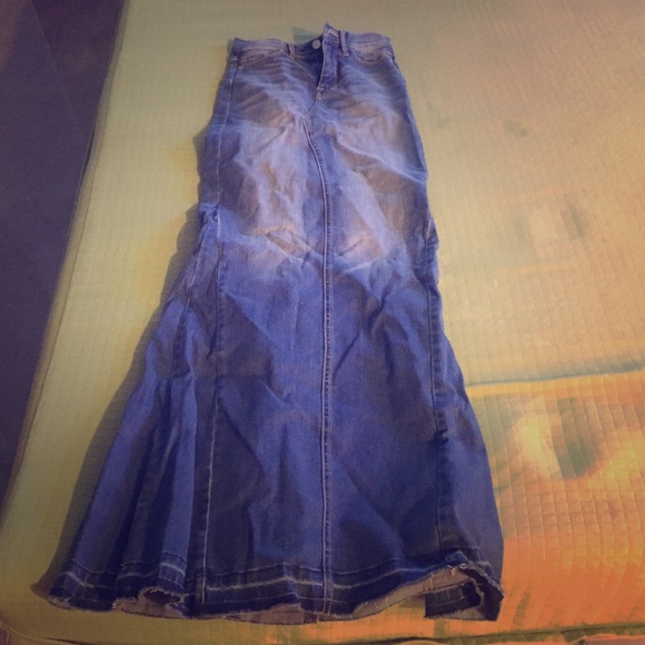 Bebe Jean Maxi Skirt