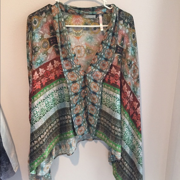 Anthropologie silk top