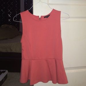 Pink Forever 21 Peplum Top (Worn)