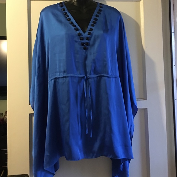 Blue bathing suit cover up. One size