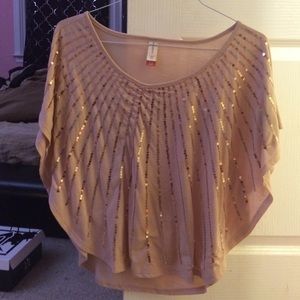 Pink Sequin Blouse