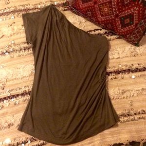 One-shoulder top by Diane Von Furstenberg. Size L.