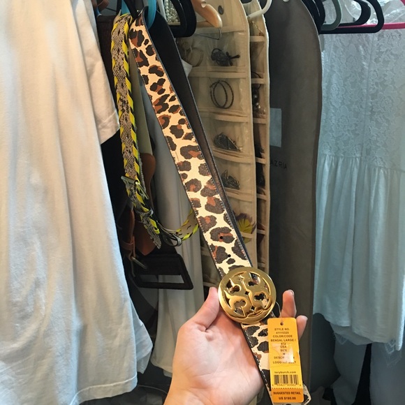 BRAND NEW Tory Burch leopard belt