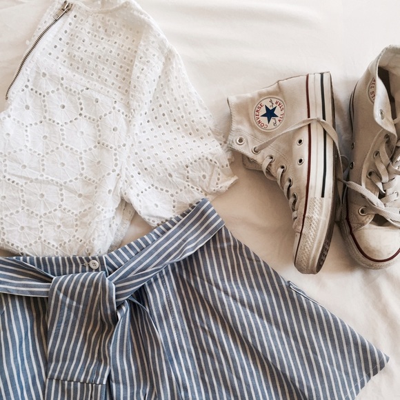 White crochet top