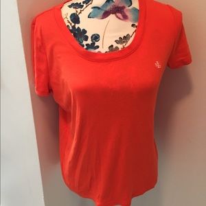 Ralph Lauren Orange Boat neck T-shirt ( large)