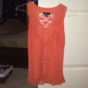 Pink And White Polkadot Tank (UnWorn)