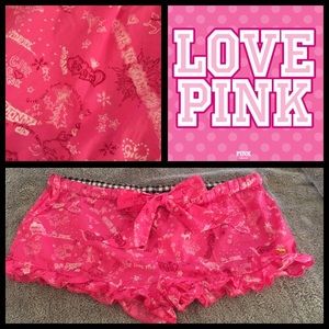PINK VICTORIA'S SECRET SHORTS