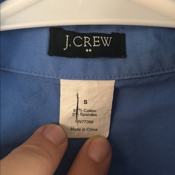 Form Fitting Blue Button Down Shirt - image 2