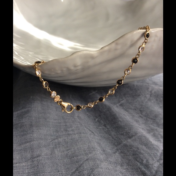 Elegant bracelet-GOLD, stones (Austria) ⚱ - Picture 1 of 4