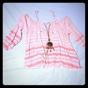 Bethany mota off the shoulder top