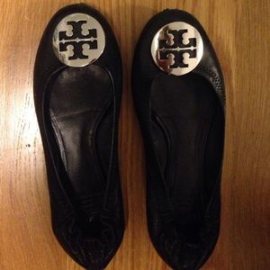 Tory burch leather ballet flats