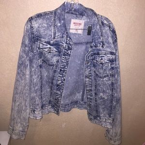 Acid wash jean jacket