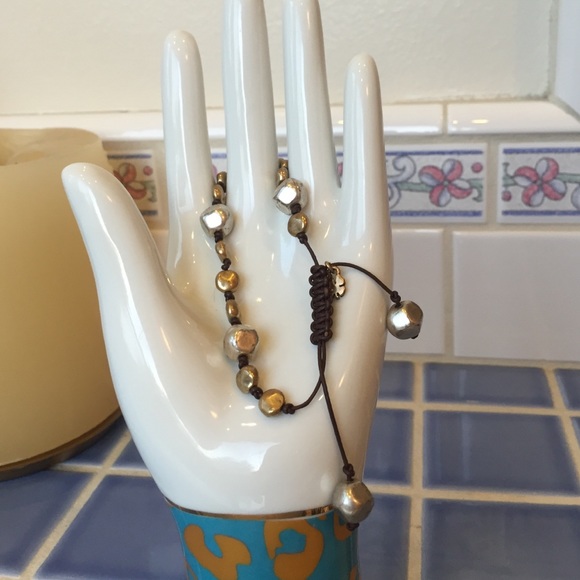 Lucky Brand Gold and Silver Stone Bracelet