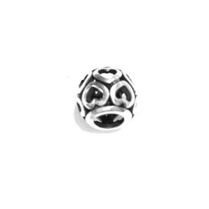 Brighton Heart Pattern Silver Charm