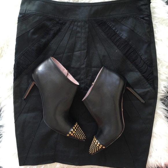 Catherine Malandrino Dresses & Skirts - Catherine Malandrino Silk Inlay Pencil Skirt