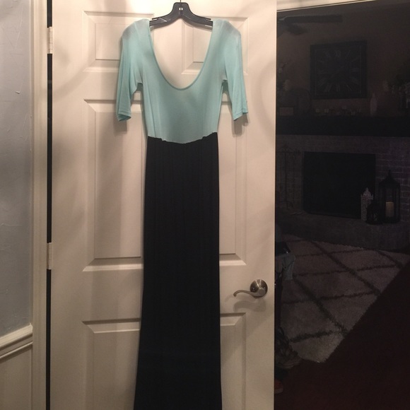 Color block maxi dress