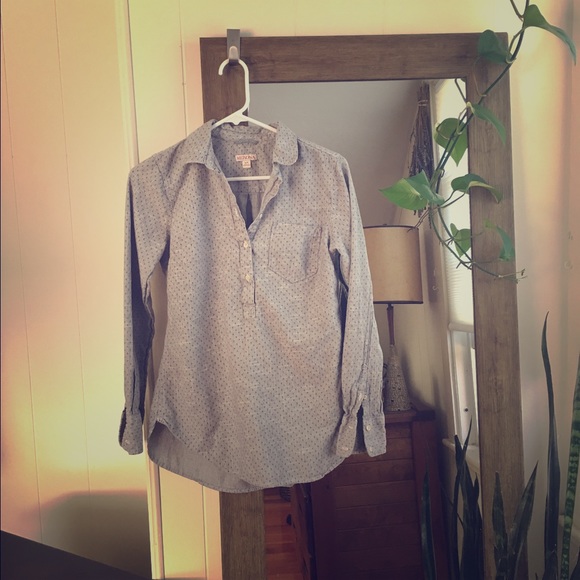 Printed button down shirt