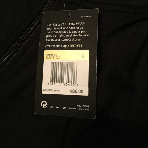 Nike Pro Fitted 1/2 Zip - Picture 3 of 4