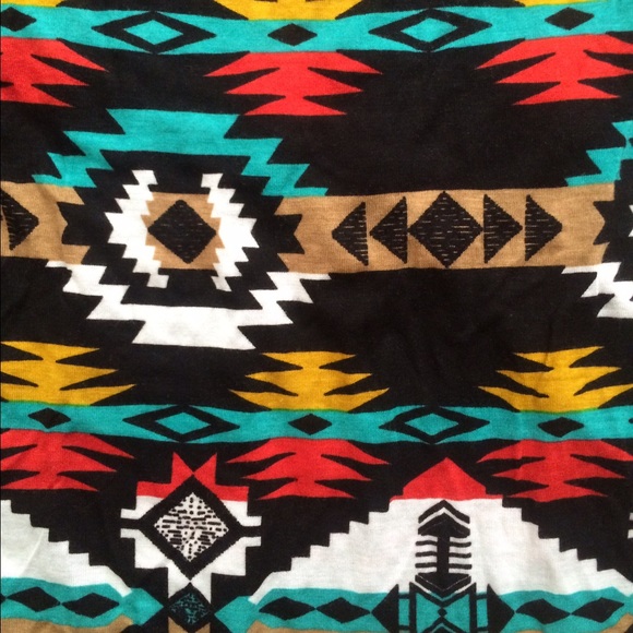 Tribal Print & Lace Back Tank - Picture 3 of 3