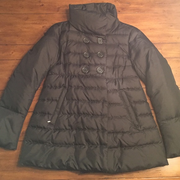 Ann Taylor Loft Puffer, Black, Fit & Flare, XS.