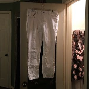 H & M white, denim slim fit jeans.  Size 14
