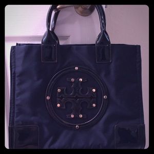 Navy Tori Burch Tote