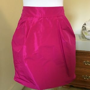 Taffeta hot pink mini