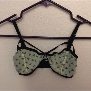 Geometric design bralette
