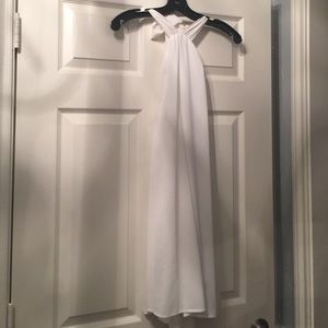 White halter dress